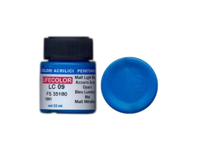 LifeColor LC09 basic matt light blue szín