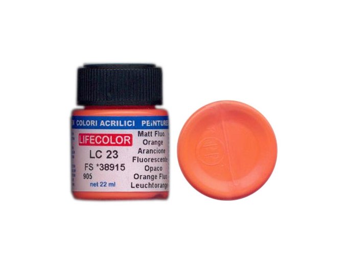 LifeColor LC23 basic matt fluorescent orange szín