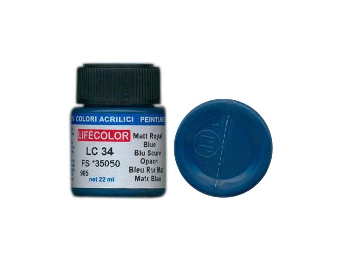 LifeColor LC34 basic matt royal blue szín