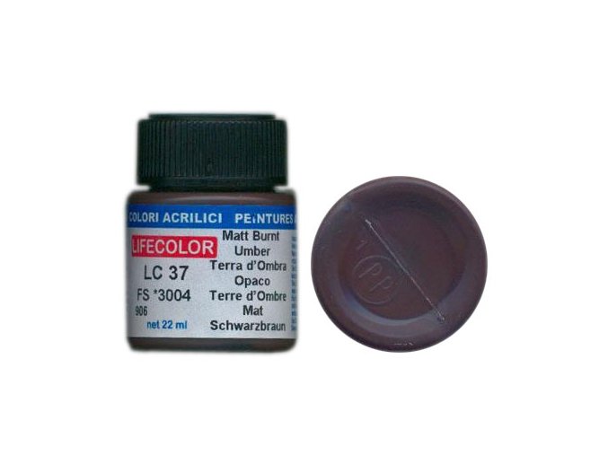 LifeColor LC37 basic matt burnt umber szín