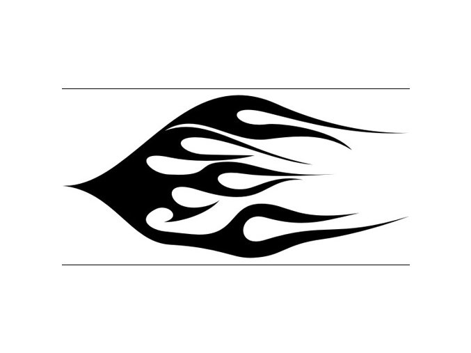 Airbrush sablon lángok/flames C043