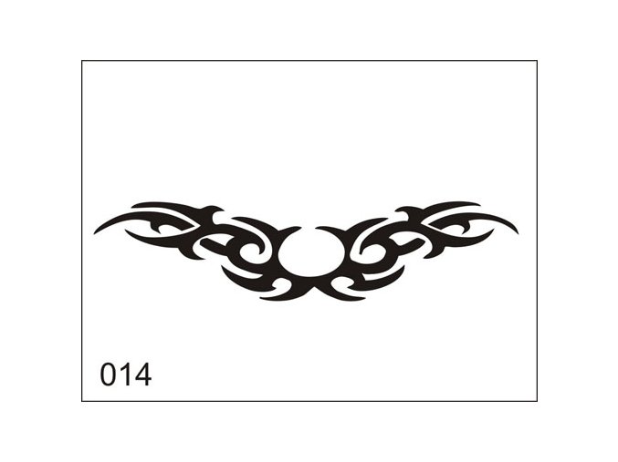 Airbrush tetoválási sablon egyetlen használatra M014