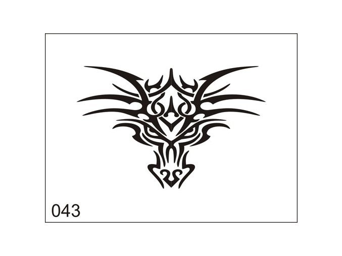 Airbrush tetoválási sablon egyetlen használatra M043