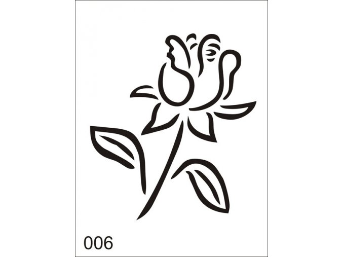 Airbrush tetoválási sablon egyetlen használatra V006