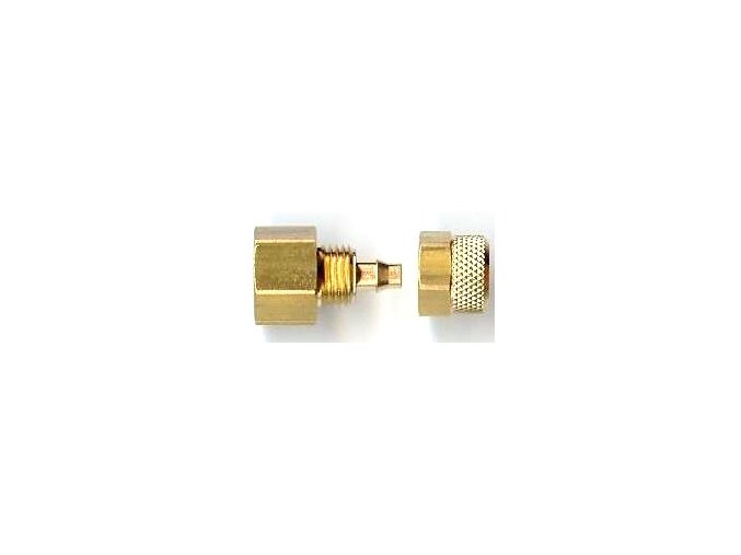 G1/8 csatlakozó 4x6 mm-es tömlőhöz (fonott és átlátszó)