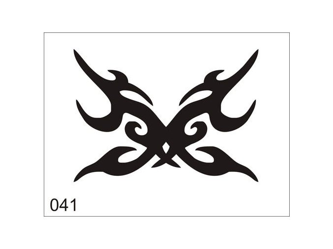 Airbrush tetoválási sablon egyetlen használatra V041