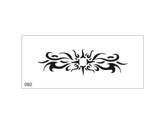 Airbrush tetoválási sablon egyetlen használatra V092