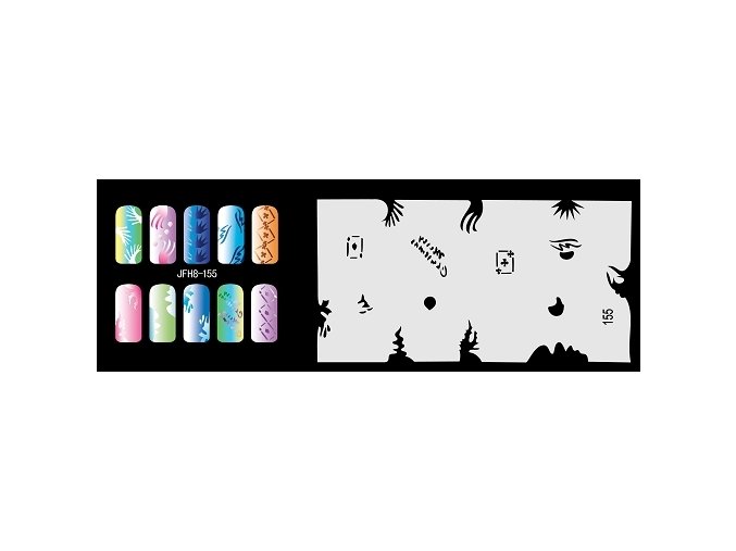 Fengda  JFH08-155 (airbrush nail art) körömsablon