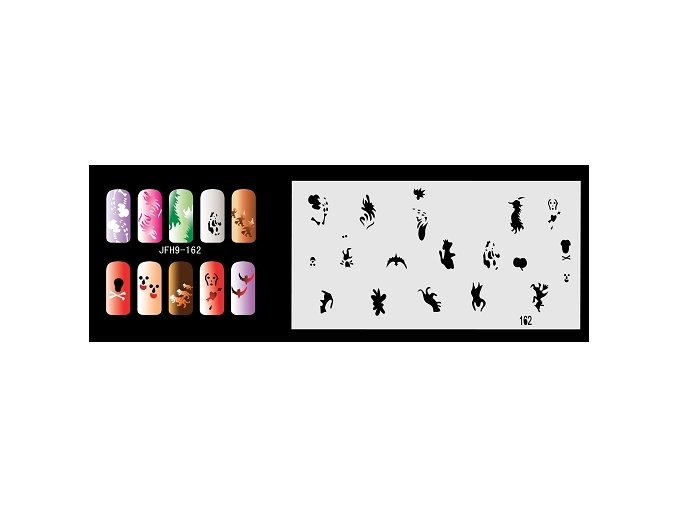 Fengda  JFH09-162 (airbrush nail art) körömsablon