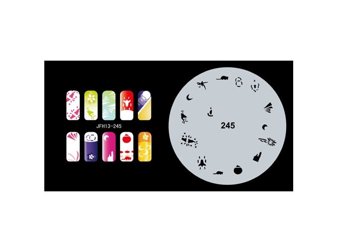 Fengda  JFH13-245 (airbrush nail art) körömsablon