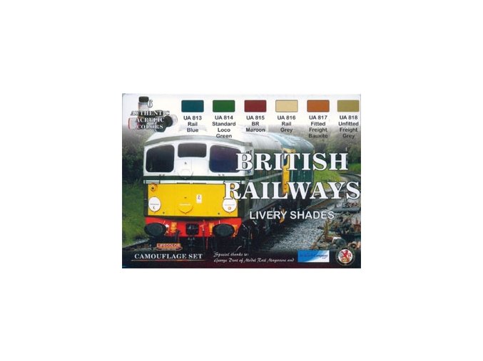álcázási színek halmaza LifeColor XS06 BRITISH RAILWAYS LIVERY SHADES