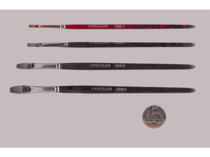 LifeColor Pure red sable 1 laposfejű ecset