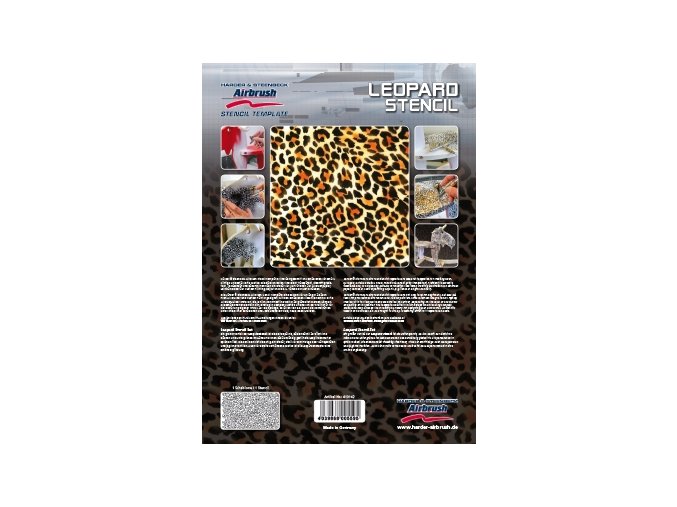 Airbrush sablon - leopárd
