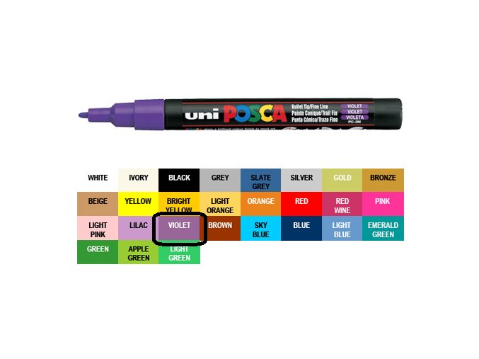 posca 3m violet