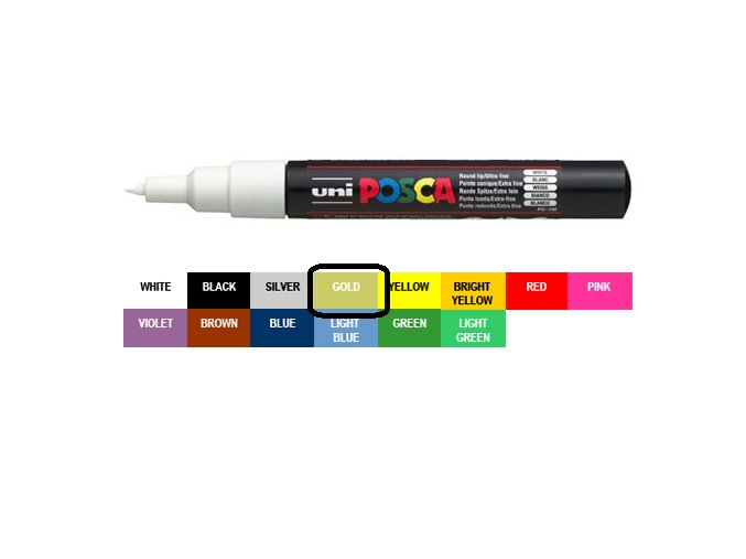 posca 1m gold