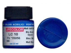 LifeColor LC10 basic matt dark blue szín