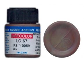 LifeColor LC67 basic gloss brown szín