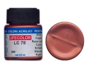 LifeColor LC78 basic gloss copper szín