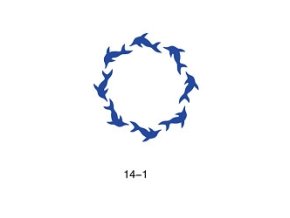Sablon csillogó tetováláshoz Fengda 14-01