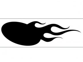 Airbrush sablon lángok/flames C003