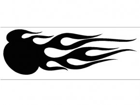 Airbrush sablon lángok/flames C010