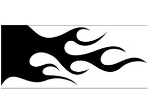 Airbrush sablon lángok/flames C119