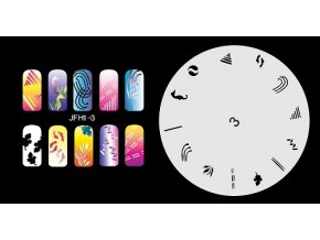 Fengda  JFH01-003 (airbrush nail art) körömsablon