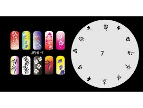 Fengda  JFH01-007 (airbrush nail art) körömsablon