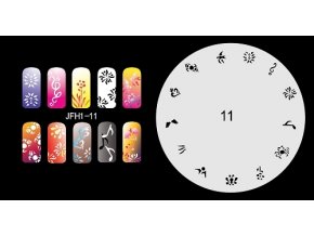 Fengda  JFH01-011 (airbrush nail art) körömsablon