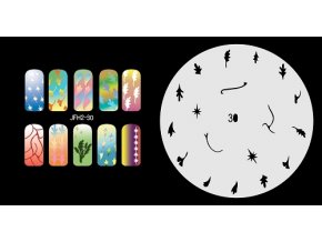 Fengda  JFH02-030 (airbrush nail art) körömsablon