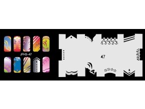 Fengda  JFH03-047 (airbrush nail art) körömsablon