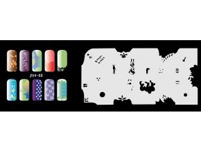 Fengda  JFH04-068 (airbrush nail art) körömsablon