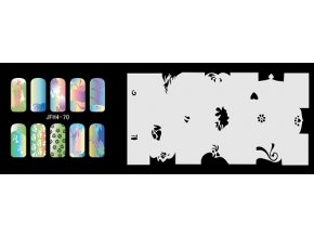 Fengda  JFH04-070 (airbrush nail art) körömsablon