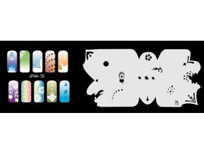 Fengda  JFH04-075 (airbrush nail art) körömsablon