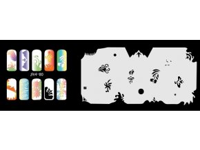 Fengda  JFH04-080 (airbrush nail art) körömsablon