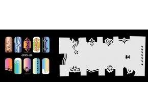 Fengda  JFH05-084 (airbrush nail art) körömsablon