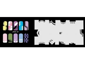 Fengda  JFH05-087 (airbrush nail art) körömsablon