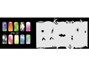 Fengda  JFH06-103 (airbrush nail art) körömsablon