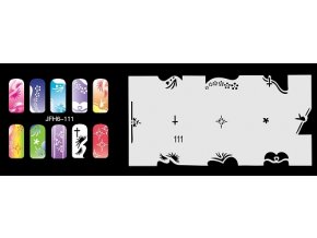 Fengda  JFH06-111 (airbrush nail art) körömsablon