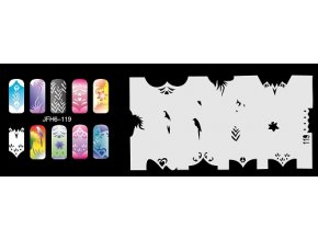 Fengda  JFH06-119 (airbrush nail art) körömsablon