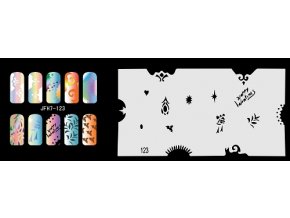 Fengda  JFH07-123 (airbrush nail art) körömsablon