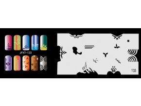 Fengda  JFH07-133 (airbrush nail art) körömsablon