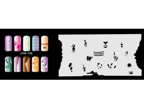 Fengda  JFH09-168 (airbrush nail art) körömsablon