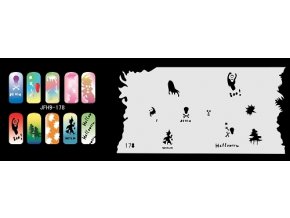 Fengda  JFH09-178 (airbrush nail art) körömsablon