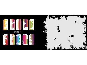 Fengda  JFH10-191 (airbrush nail art) körömsablon