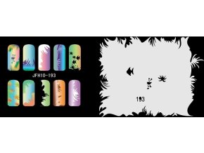 Fengda  JFH10-193 (airbrush nail art) körömsablon