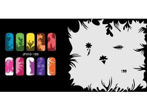 Fengda  JFH10-199 (airbrush nail art) körömsablon