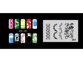 Fengda  JFH11-201 (airbrush nail art) körömsablon