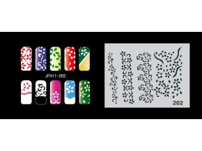 Fengda  JFH11-202 (airbrush nail art) körömsablon