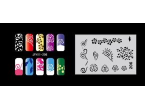 Fengda  JFH11-206 (airbrush nail art) körömsablon